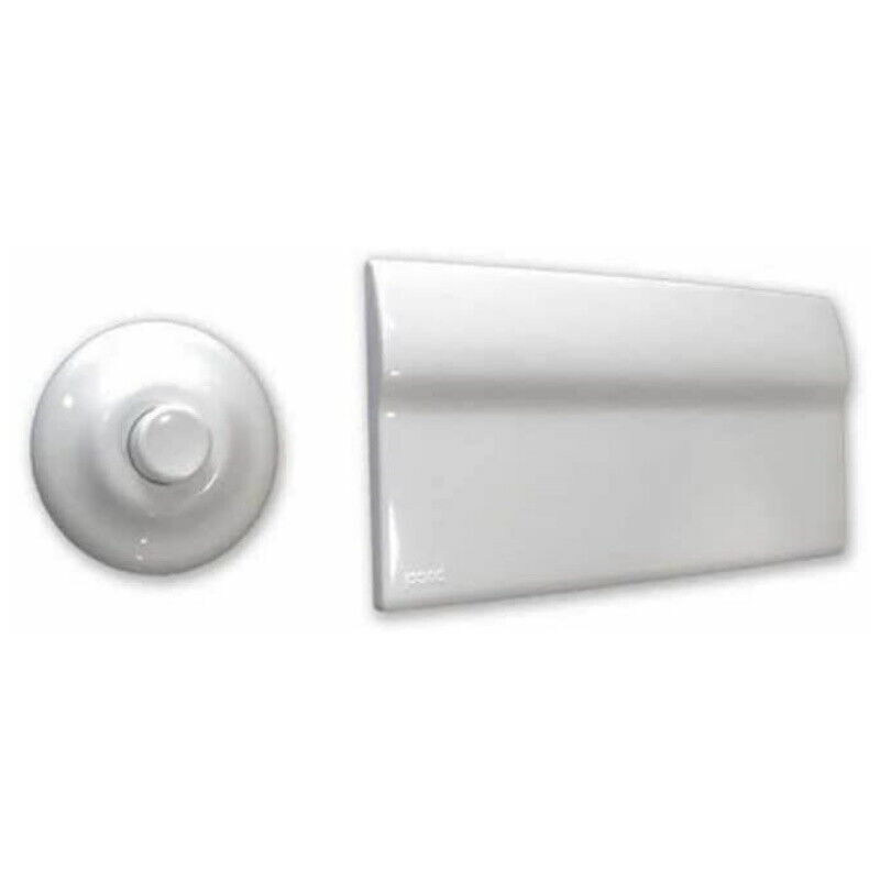 immagine 0 del prodotto placca rosone e bottone bianco 7510 cassetta incasso rame lt 10 pucci 80007510