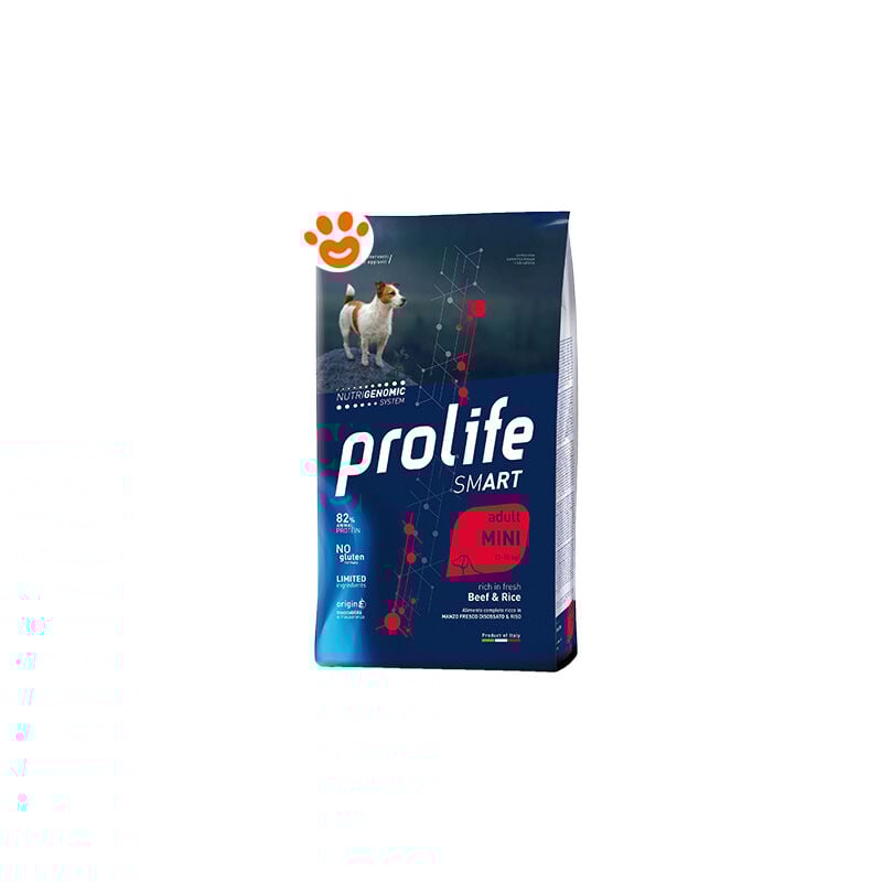 foto del prodotto prolife dog smart adult mini manzo e riso prolife dog smart adult mini manzo e riso sacco da 7 kg