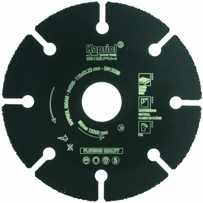 foto del prodotto disco legno expert d115x22,2 mm cartongesso pvc platinum art54835 kapriol
