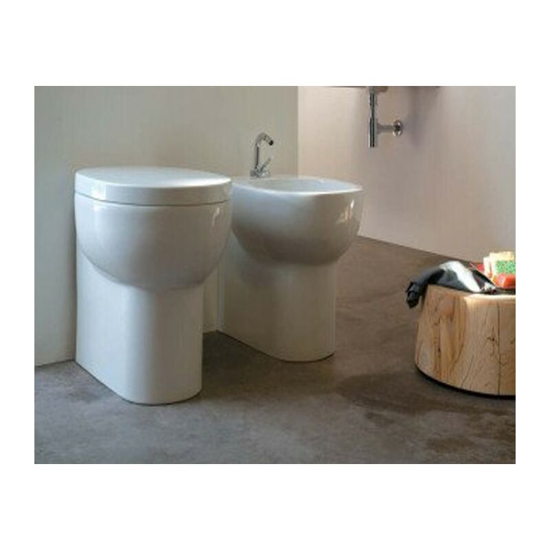 foto del prodotto galassia water m2 filomuro rialzato cm. 55x35 bianco lucido di ceramica