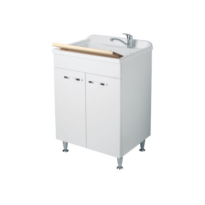 foto del prodotto mobile lavanderia con sportello stondato 75x60 cm monobocca