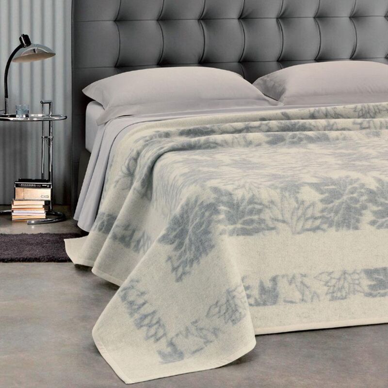 foto del prodotto giordanoshop coperta misto lana singola 380gr cober ellis grigio