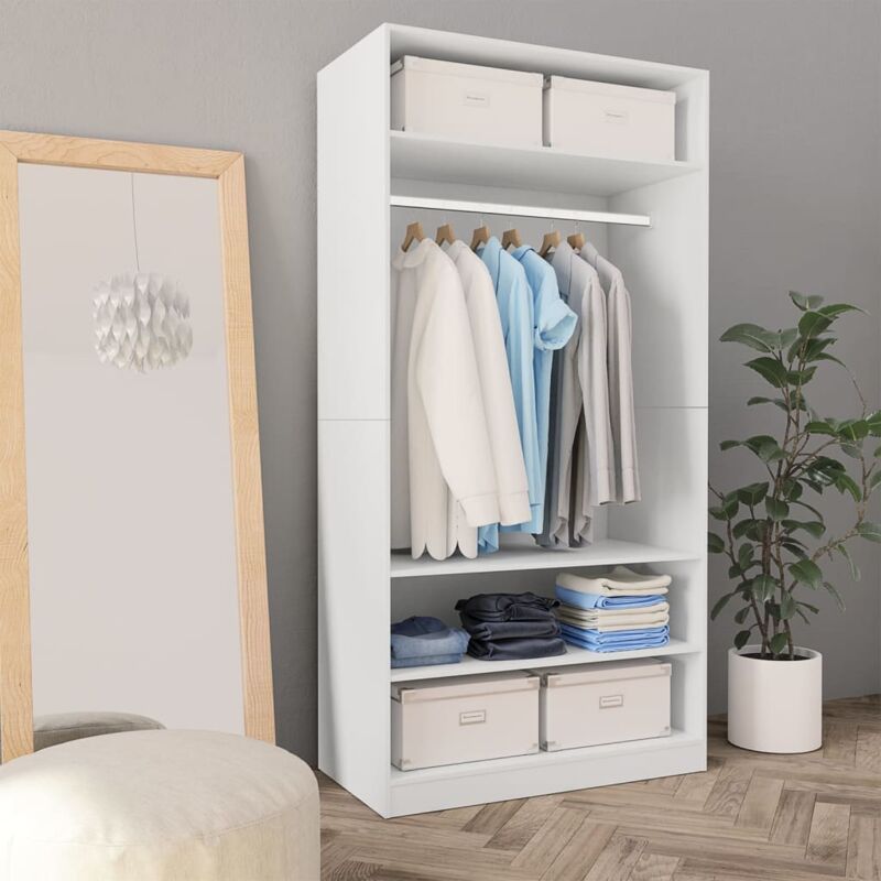 foto del prodotto vidaxl armadio rovere marrone 90x50x200 cm in legno multistrato