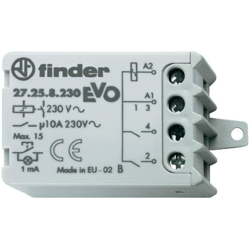 foto del prodotto 27.25.8.230.0000 rel ad impulsi 230v commutatore e.c. finder