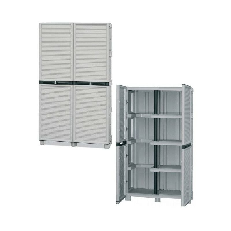foto del prodotto mobile armadio resina cm 100x39x172 made in italy per esterno armadio pvc portascope