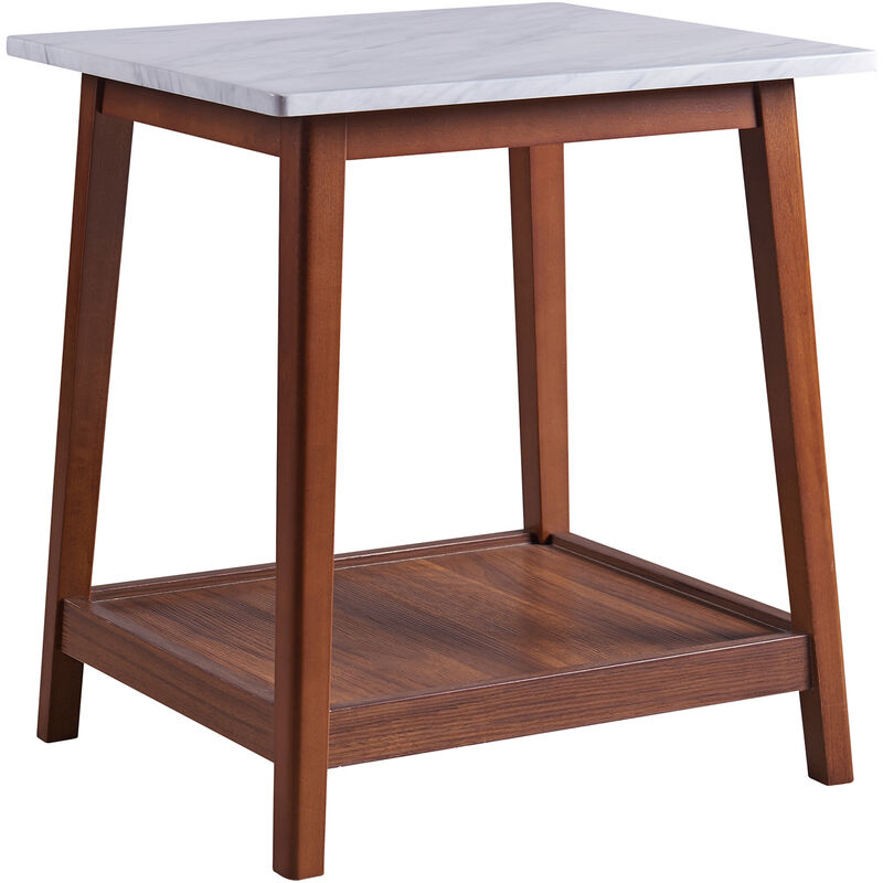 foto del prodotto tavolino da salotto piazza tavolo basso faux marmo kingston teamson home vnf 00077