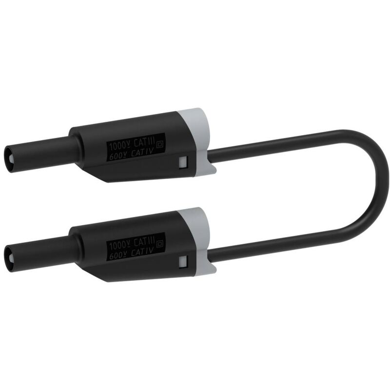 foto del prodotto 2717 iec cd1 100n cavo di misura spina a banana 4 mm spina a banana 4 mm 1.00 m nero 1 pz. electro pjp