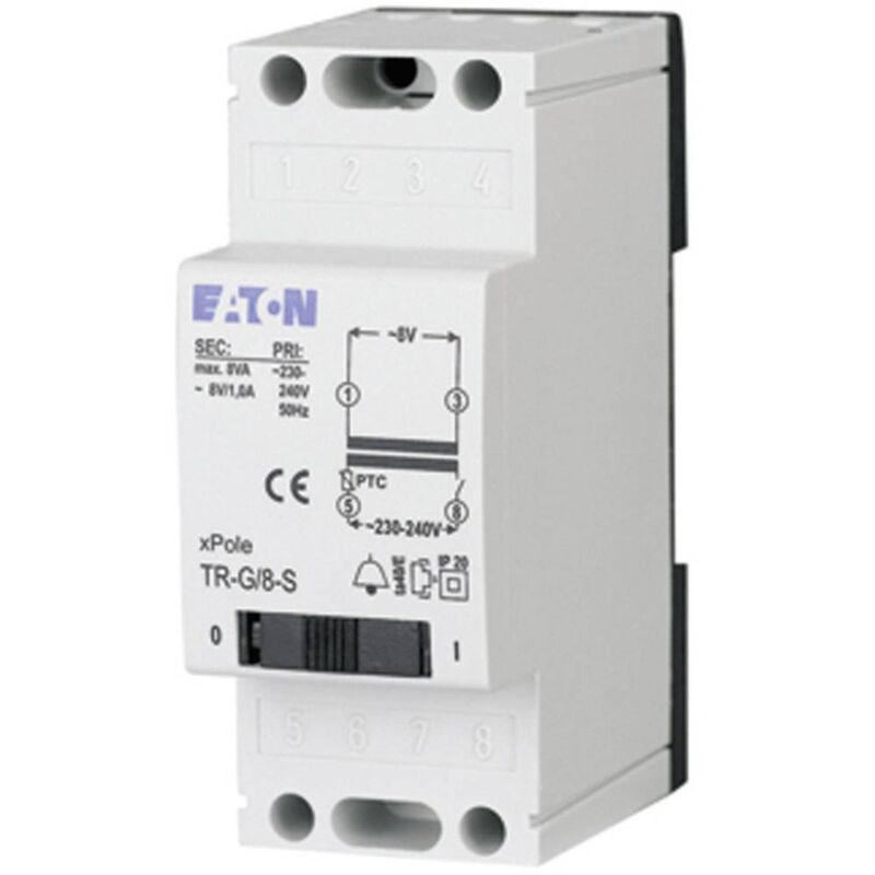 foto del prodotto 272483 trasformatore per campanello 4 v ac, 8 v ac, 12 v ac 2 a eaton