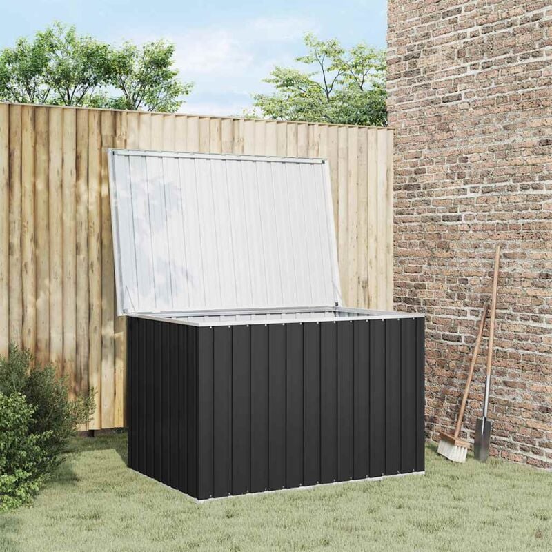foto del prodotto vidaxl baule da giardino antracite 149x99x93 cm