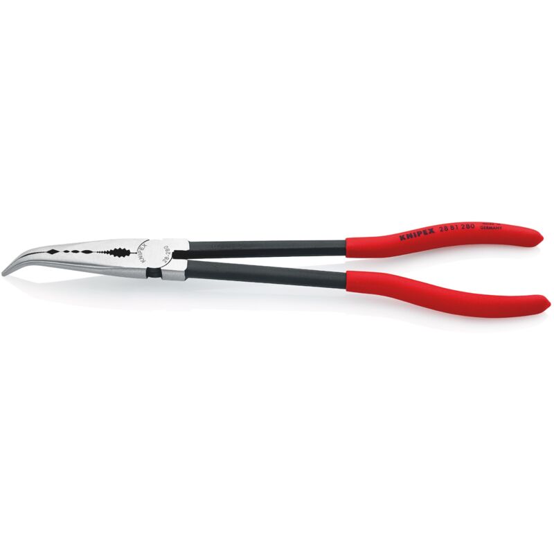 foto del prodotto 28 81 280 pinza per meccanica con profili trasversali rivestiti in resina sintetica bonderizzata nera 280 mm
