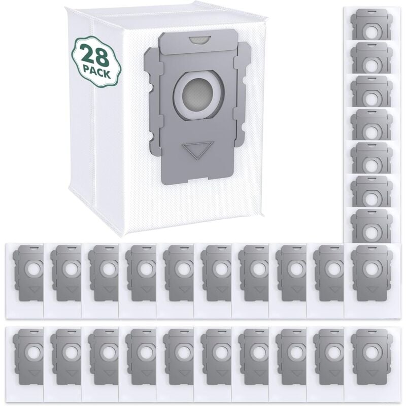 foto del prodotto 28 sacchetti per aspirapolvere roomba compatibili con irobot roomba i8 i8 , i7 i7 , i6 i6 , i3 i3 , i4 i4 , i1 i1 , j7 j7 , s9 s9 , compatibili con