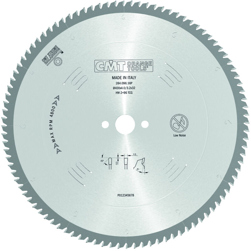 foto del prodotto 284.080.10p lama x non ferrosi plastica hw 250x3.2 2.5x32 z80 tcg 6 pos