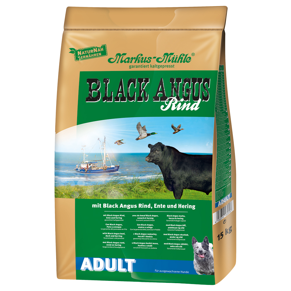 foto del prodotto markus m hle black angus adult crocchette per cane 15 kg