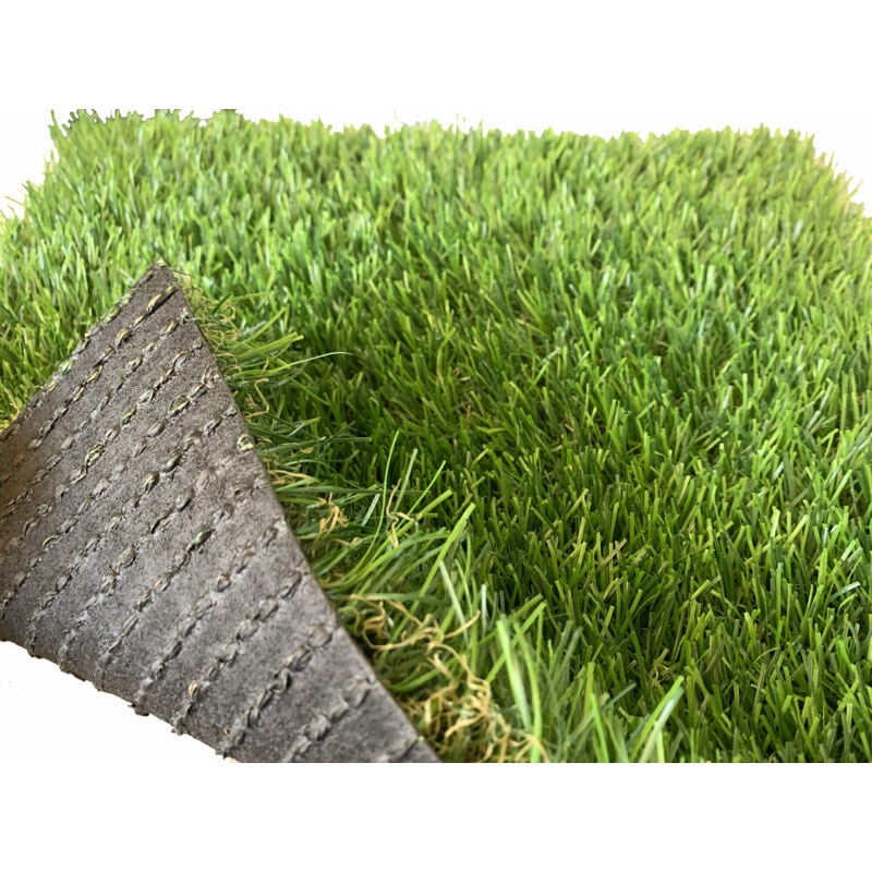 foto del prodotto giordanoshop erba sintetica per giardino 35 mm 1x2,5m verde royal
