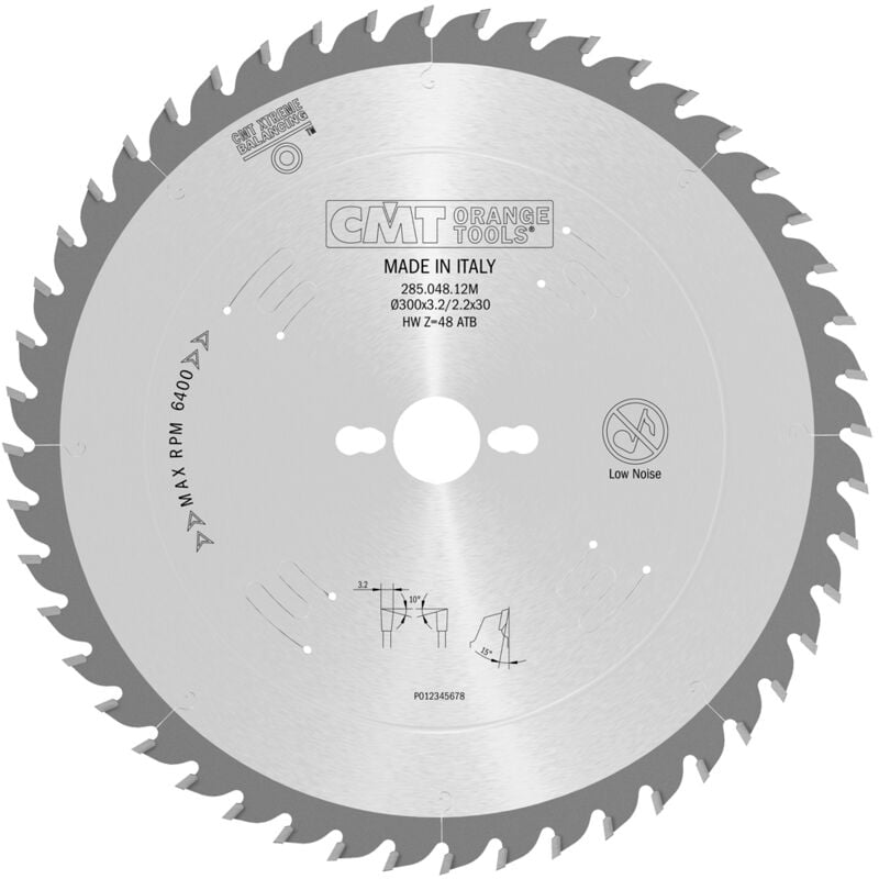 foto del prodotto 285.040.10h lama circolare universale hw 250x3.2 2.2x20 z40 10atb
