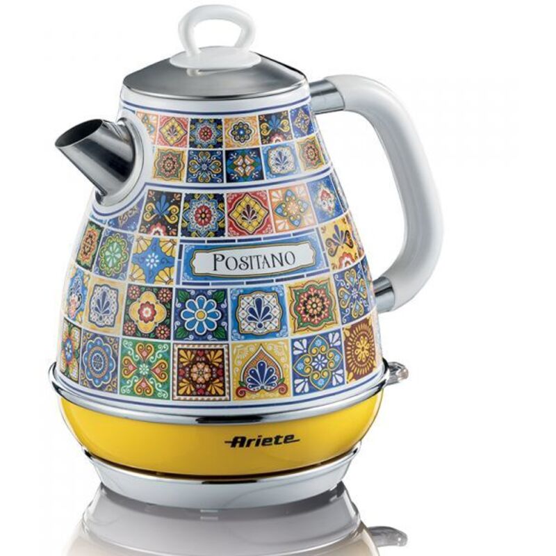 foto del prodotto 2869 bollitore positano, bollitore elettrico, 1,7l, infusi, the, tisane, base cordless, autospegnimento - ariete