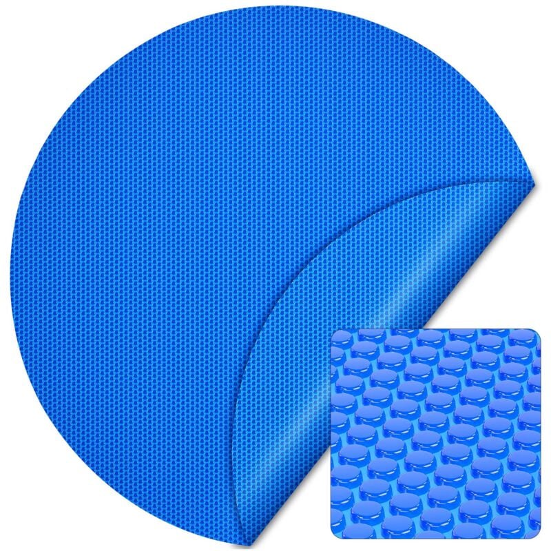 foto del prodotto copertura a bolle d aria per piscina rotonda 5m blu protezione isotermica