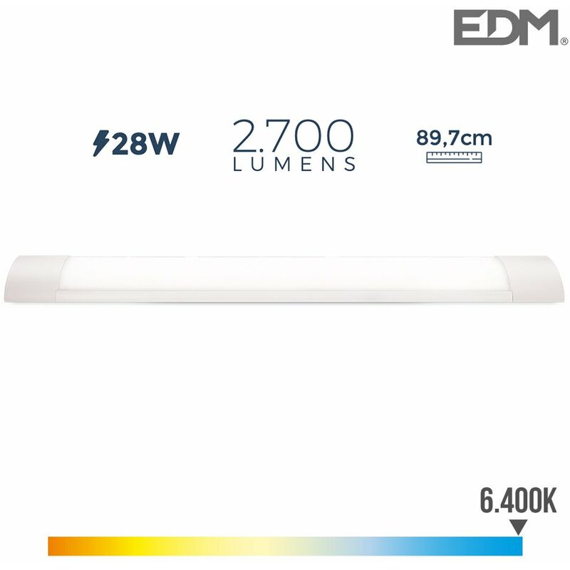 foto del prodotto 28w 6400k luce fredda 2700lm 8x89,7x3,1cm edm striscia led elettronica