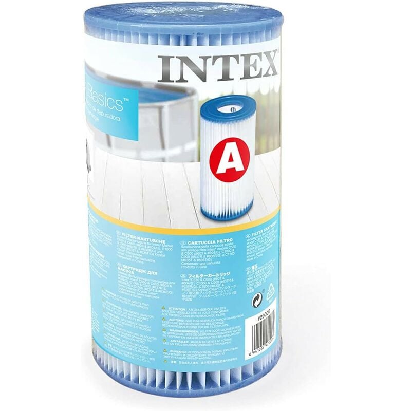 foto del prodotto 29000 filtro cartuccia di ricambio modello a offerta per 6 cartucce di ricambio intex