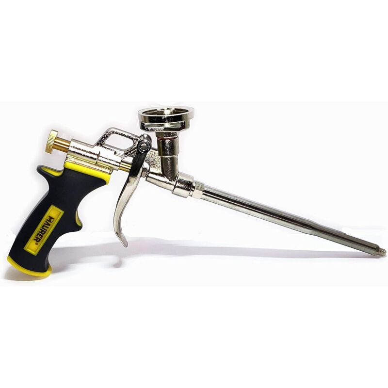 foto del prodotto maurer pistola per schiuma poliuretanica con ugello in acciaio inox ed impugnatura ergonomica
