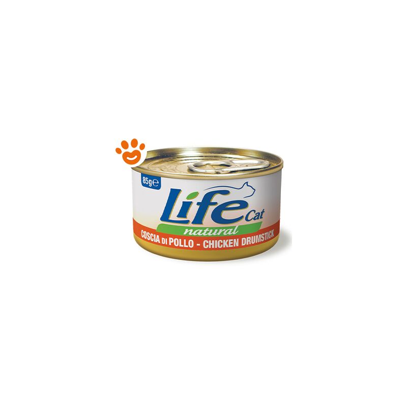 foto del prodotto cat natural coscia di pollo cat natural coscia di pollo lattina da 85 gr life
