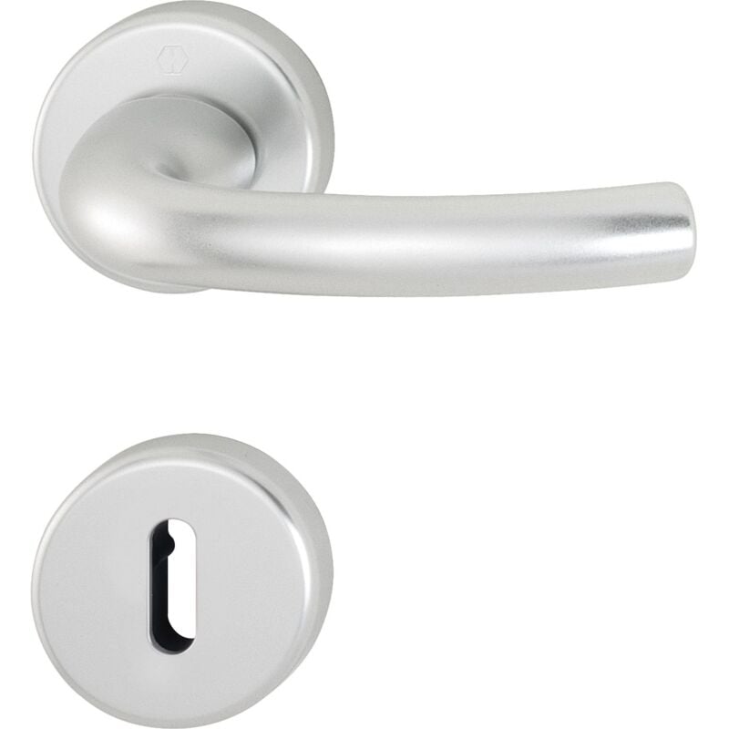 foto del prodotto 2951766 maniglia tokyo con rosette bb buntbart , argento anodizzato hoppe