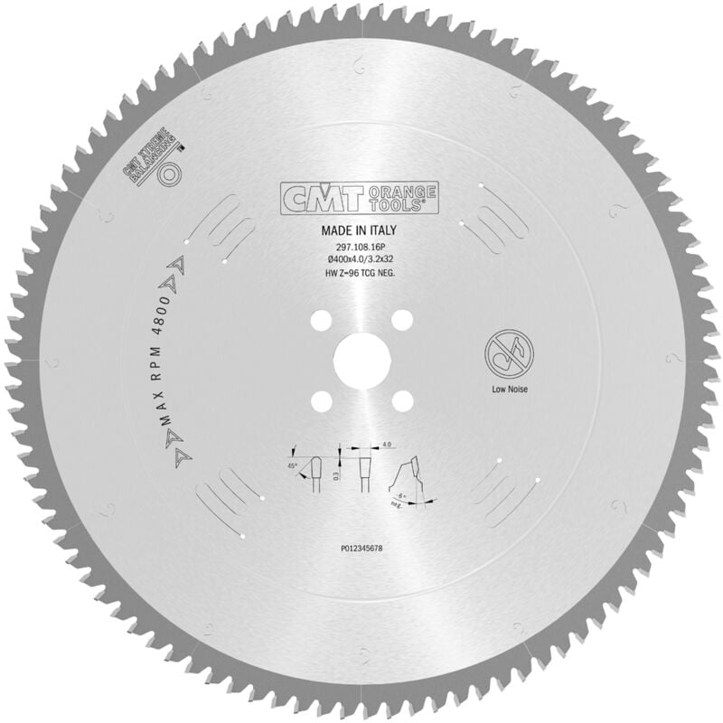 foto del prodotto 297.096.13m lama x non ferrosi-plastica hw 305x3.2/2.5x30 z96 tcg -6°neg