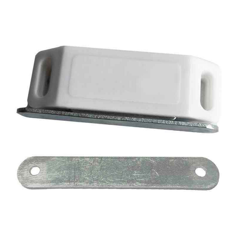 foto del prodotto chiusura magnetica bianca due pezzi 45x15mm