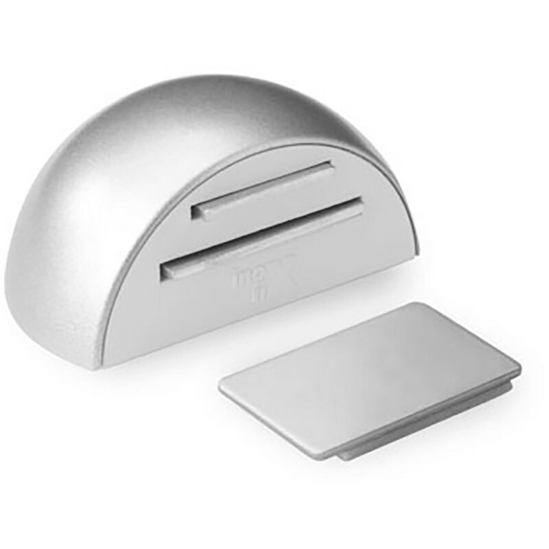 foto del prodotto fermo ritenzione magnetica adesivo cromato opaco blister inofix