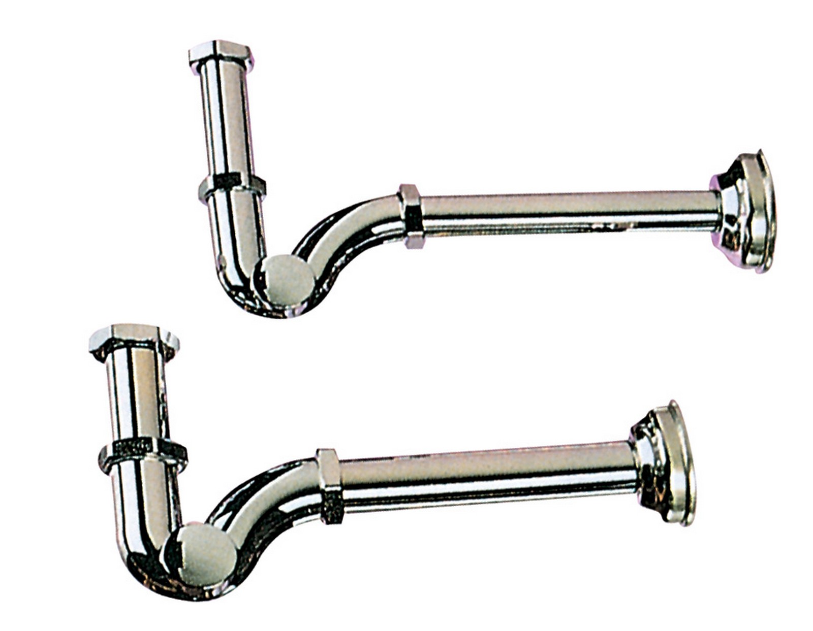 foto del prodotto 2blister blister sifone a quot s quot in ottone cromato gr. 1 quot cod ferx.73180