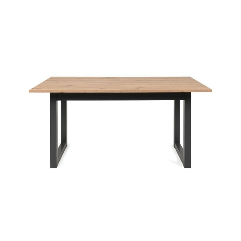 foto del prodotto 2c tavolo moderno salotto cucina allungabile quercia cm 160 200 x 90 denver50 effez