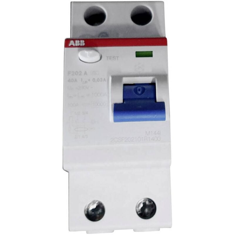 foto del prodotto 2csf202101r1400 interruttore differenziale a 2 poli 40 a 0.03 a 230 v ac, 400 v ac abb