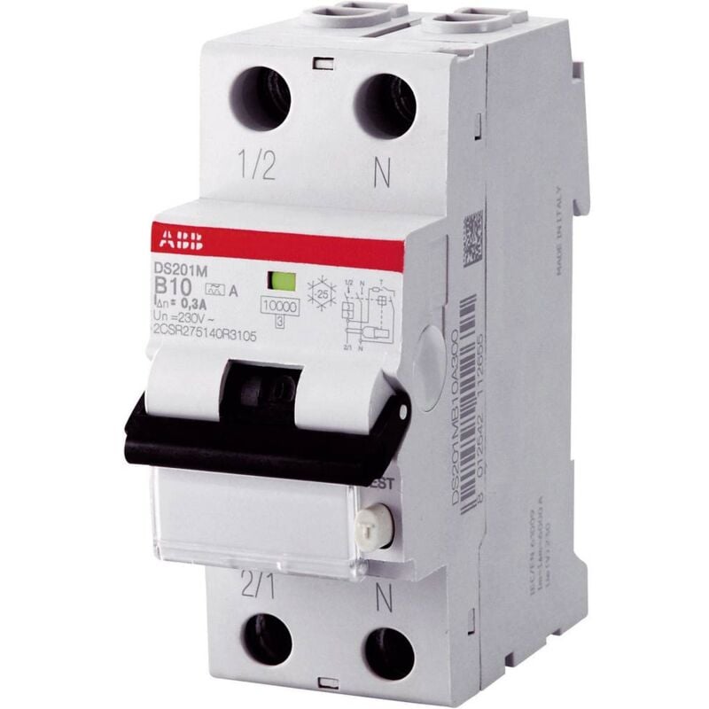 foto del prodotto 2csr255180r1105 interruttore differenziale b 2 poli 10 a 0.03 a 230 v abb
