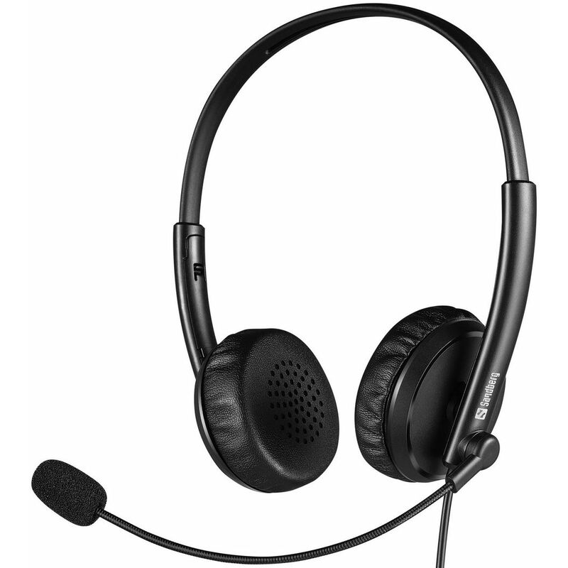 foto del prodotto 2in1 office headset jack usb 2in1 office headset jack usb, 126 21 2in1 office headset jack usb, cuffie, head band, office call center, nero,
