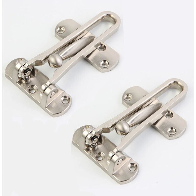foto del prodotto 2pack limitatore di sicurezza per porte in acciaio, serratura di sicurezza per finestre, porta d ingresso senza catena, fermo di bloccaggio per