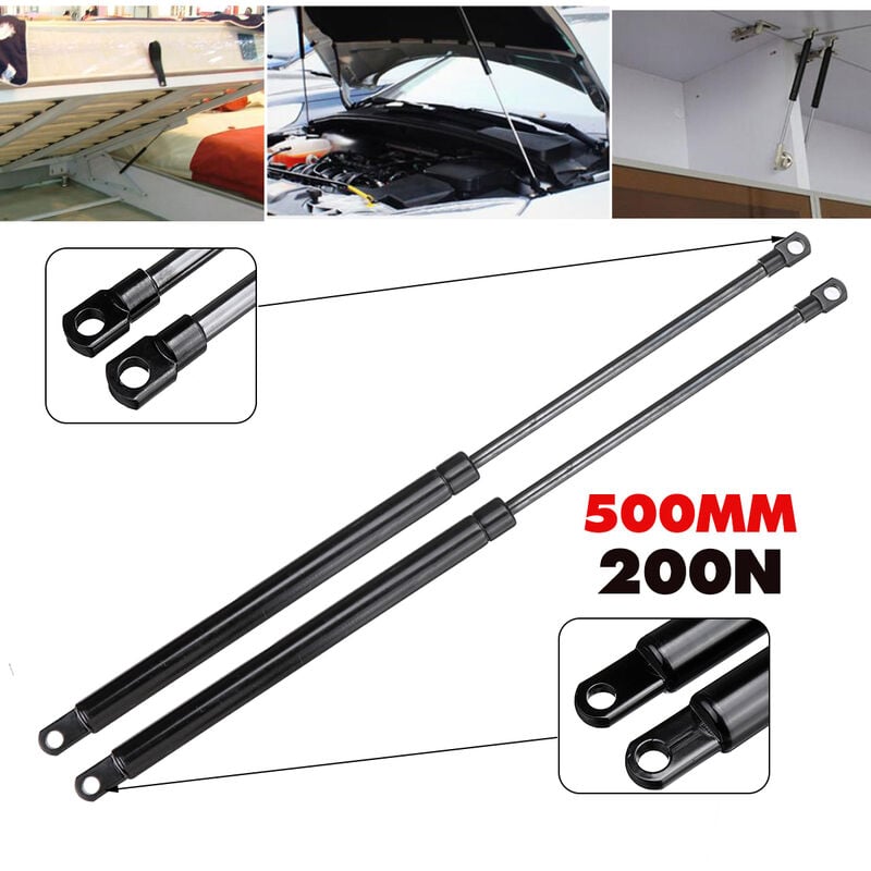 foto del prodotto 2pcs 200n 500mm ammortizzatore a molla con staffa di sollevamento per molle a gas per auto per modello di auto universale zebraa