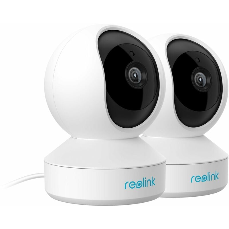 foto del prodotto 2pcs 3mp wifi telecamera di sorveglianza, baby monitor,panoramica e inclinazione, telecamera di sicurezza per bambini da interno visione notturna e