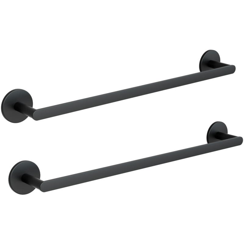 foto del prodotto 2pcs cecipa max porta asciugamani pu appendere 2 asciugamani porta asciugamani in acciaio inox porta asciugamani nero per bagno assorbenti cucina