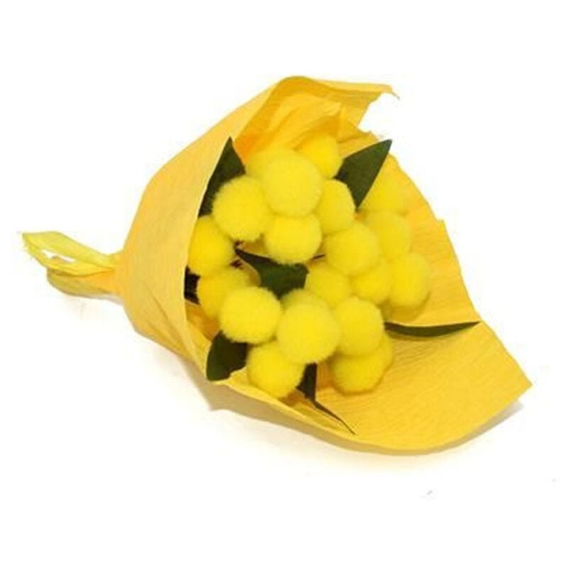 foto del prodotto 2pz bouquet mini mimosa artificiale idea regalo festa della donna fiori gialli trade shop traesio