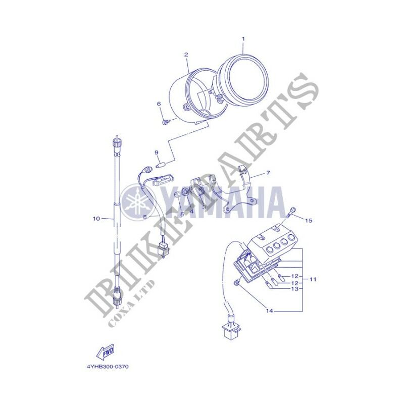 foto del prodotto 2uj 83507 00 copri contatore xv125 250 yamaha
