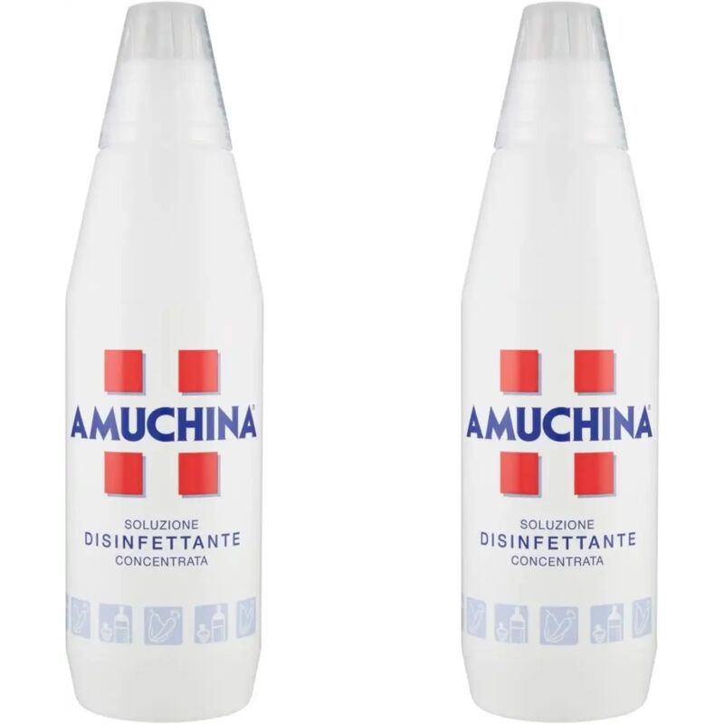 foto del prodotto 2x amuchina concentrata soluzione disinfettante concentrata per alimenti 2x1lt