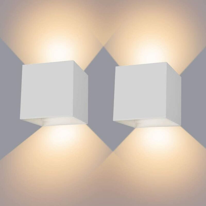 foto del prodotto 2x applique led per interno, 12w moderna lampada da parete in alluminio, lampada angolo del fascio regolabile per corridoio cucina isaland camera da