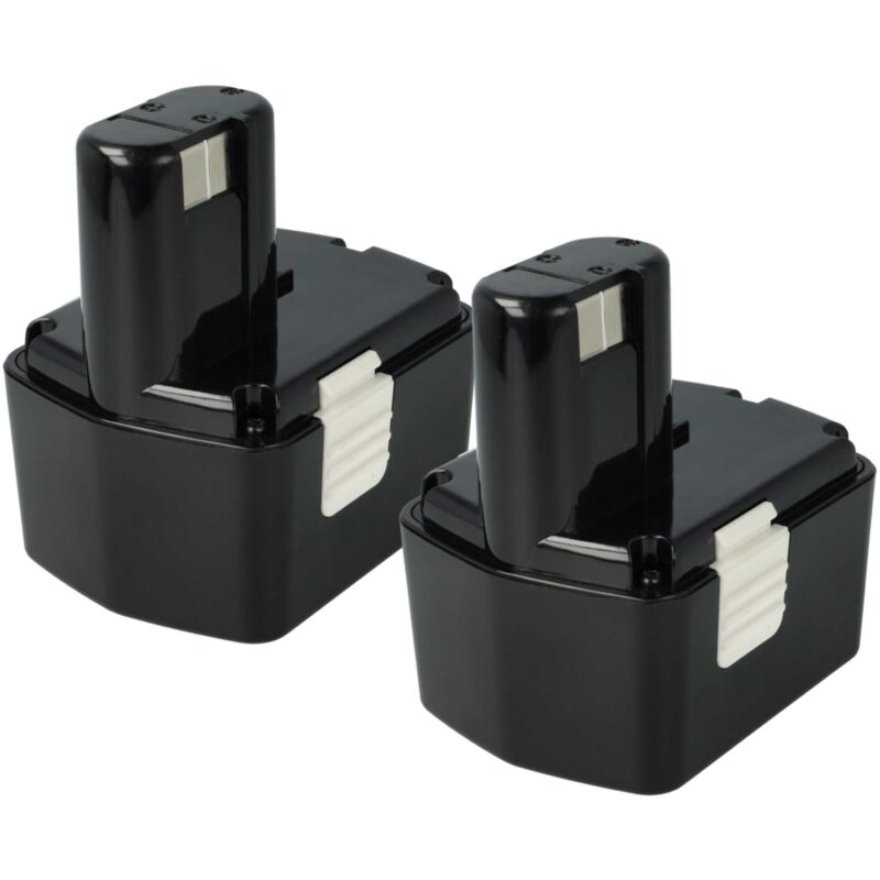 foto del prodotto 2x batteria compatibile con hitachi ds 14daf2, ds 14dfl, cj 14dl, dh 14dl, c-2, ds 14dflpc, ds 14dflg utensile elettrico 2100 mah, nimh, 14,4 v