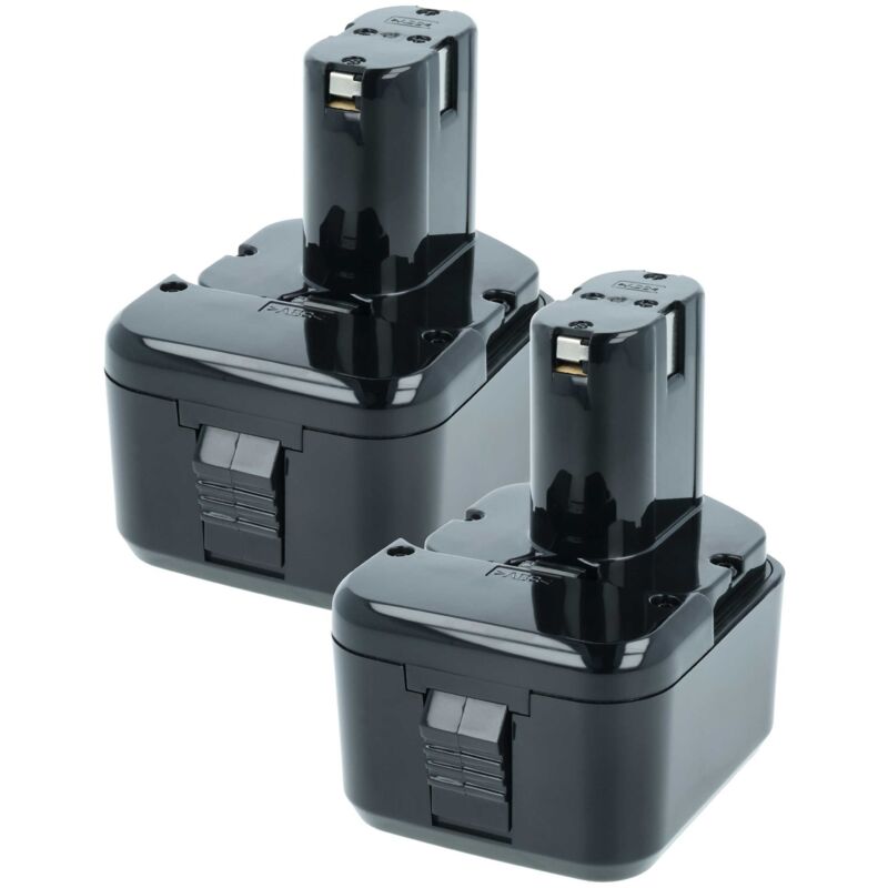 foto del prodotto 2x batteria compatibile con hitachi ub 12dl, ub5d, ub 5d, wh12daf, wh 12daf, wh12daf2 attrezzi da lavoro 2100 mah, nimh, 12 v - vhbw