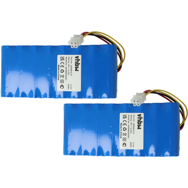 foto del prodotto 2x batteria compatibile con husqvarna automower 320, 330x con 2 batterie , 320 2014, 320 2013, 330x 2013, 320 2015 5200mah 18v li ion vhbw