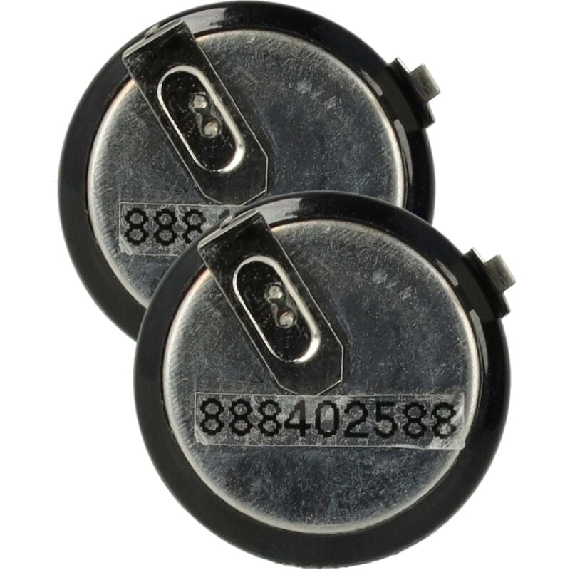 foto del prodotto 2x batteria compatibile con land rover defender pick up, defender cabrio chiavi dell automobile 20mah, 3,6v, li ion , nero vhbw