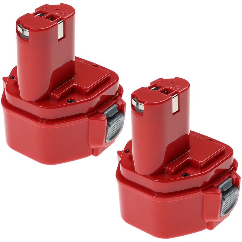foto del prodotto 2x batteria compatibile con makita 8271d, 8271, 8270dwale, 8270dwe, 8270dwpe, 8271dwae attrezzo da lavoro 3300 mah, nimh, 12 v - extensilo