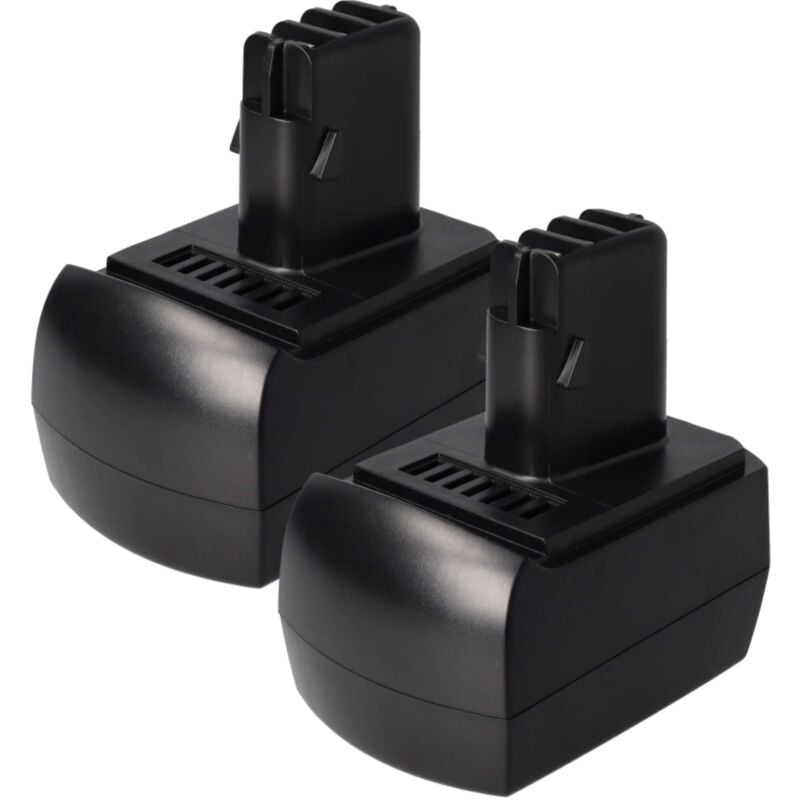 foto del prodotto 2x batteria compatibile con metabo bsz9.6, bsz9.6 air cooled, bsp9.6, bsz9.6im plus, bsz9.6 impuls utensile elettrico 1500 mah, nimh, 9,6 v vhbw
