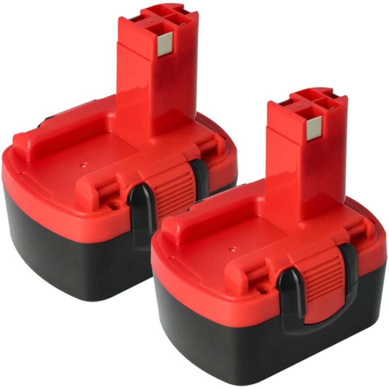 foto del prodotto 2x batteria sostituisce bosch 2 607 335 276, 2 607 335 432, 2 607 335 431, 2 607 335 418 per utensile elettrico 1500 mah, nimh, 14,4 v - vhbw