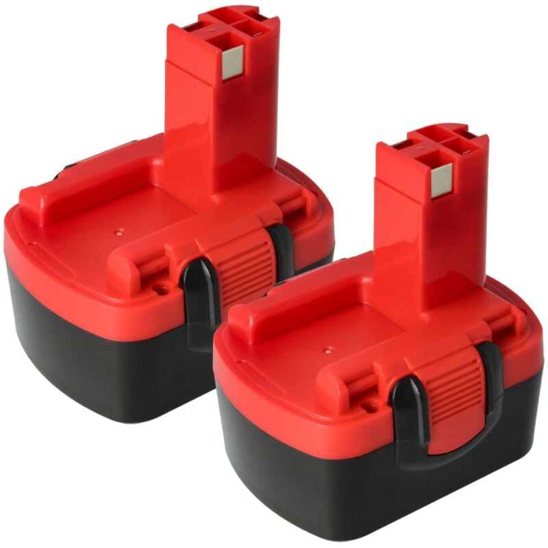 foto del prodotto 2x batteria sostituisce bosch 2 607 335 678, 2 607 335 669, 2 607 335 655, 2 607 335 685 per utensile elettrico (1500 mah, nimh, 14,4 v) - vhbw